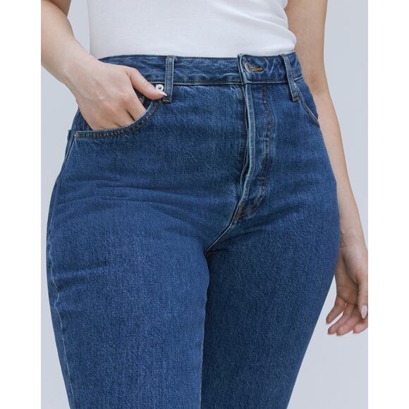 Everlane The Curvy 90s Cheeky Straight Blue Jeans High Rise Size 30 NWT - Picture 5 of 9